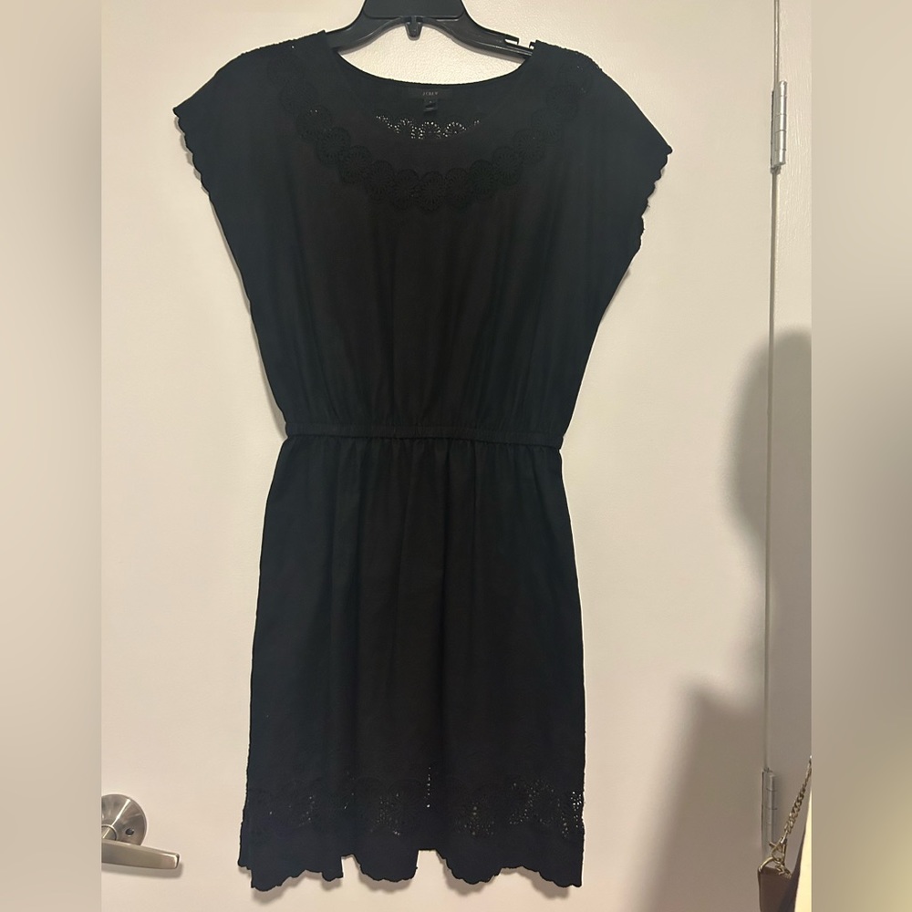 J.Crew Women's Embroidered Scallop dress